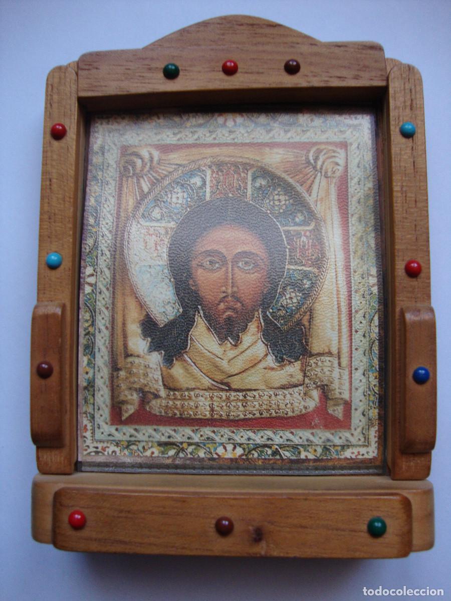 Antig&uuml;edades: MUY BONITO CUADRO DE JESUS DE SOBREMESA DIMENSIONES 14 X 9,5 cm