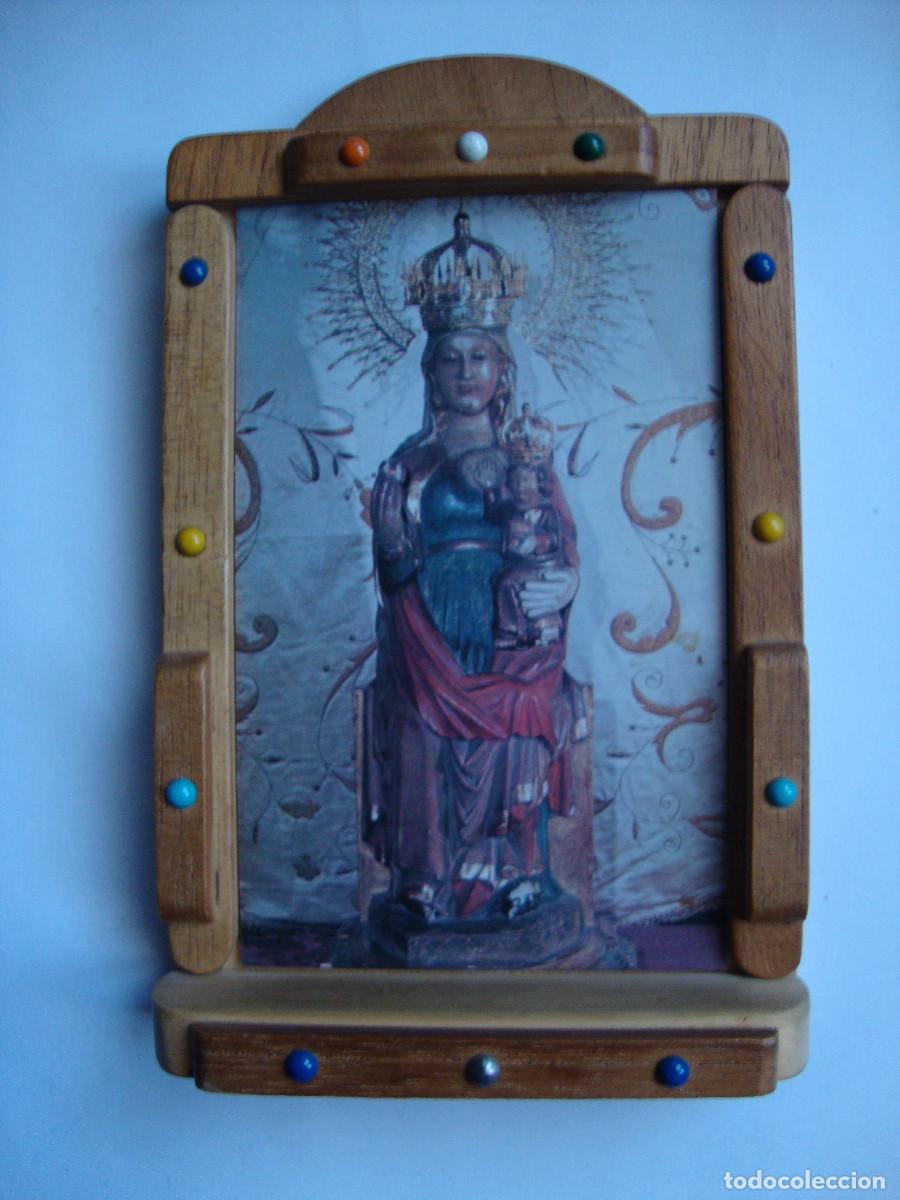 Antig&uuml;edades: MUY BONITO CUADRO DE LA VIRGEN DE SOBREMESA DIMENSIONES 14 X 9 cm