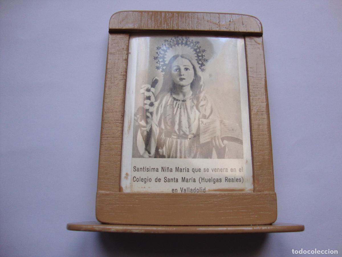 Antig&uuml;edades: MUY BONITO CUADRO DE LA VIRGEN DE SOBREMESA DIMENSIONES 11 X 8 cm