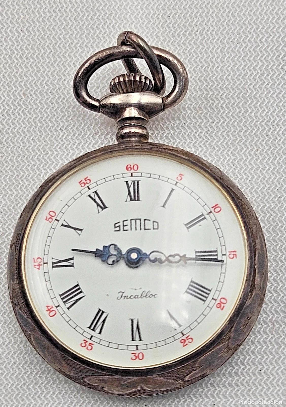Antig&uuml;edades: ART NOUVEAU MONTRE GOUSSET SEMCO INCABLOC EN ARGENT FONCTIONNE