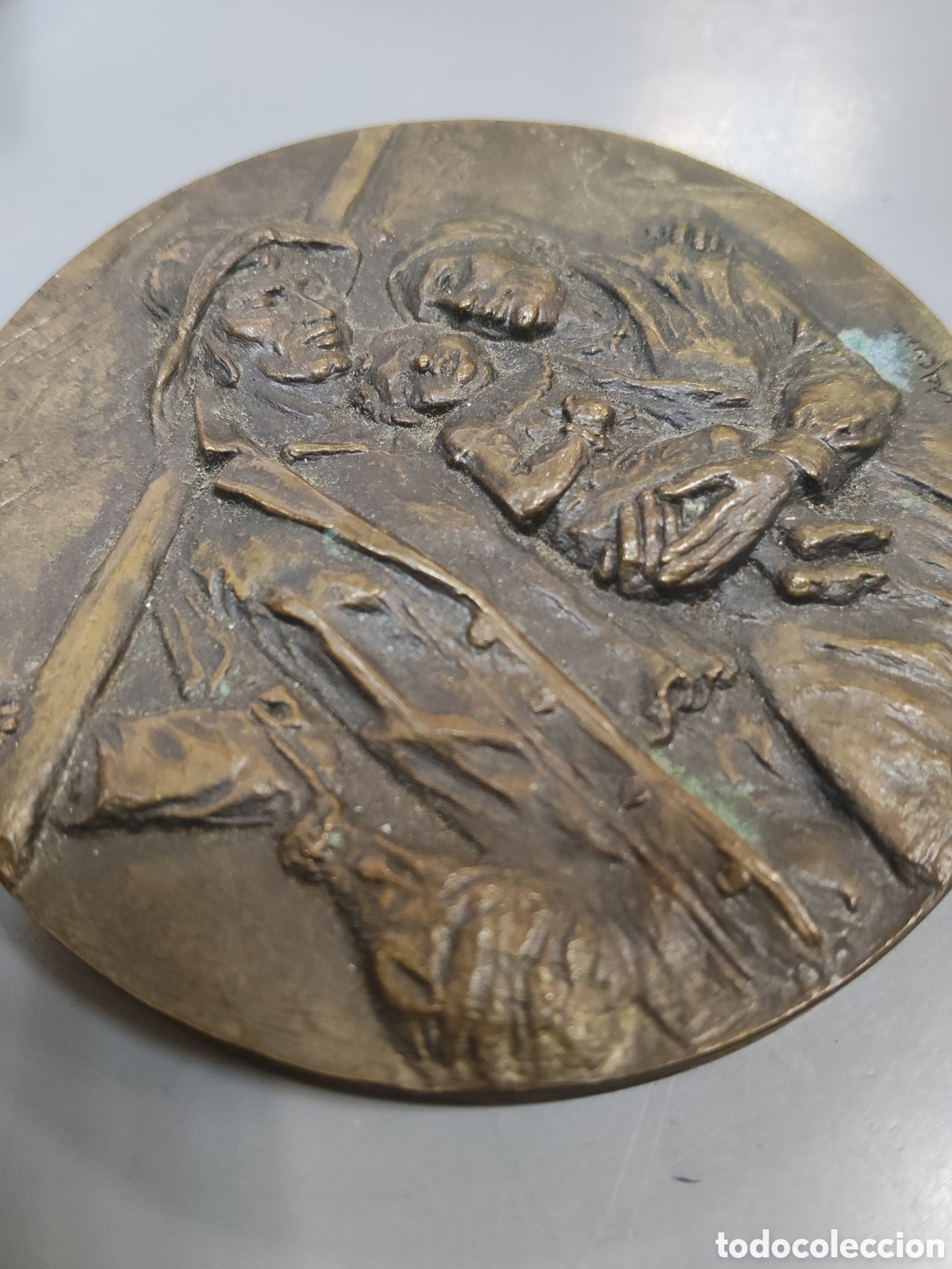 Antig&uuml;edades: Magn&iacute;fica medalla de bronce de Galicia - Foto 3