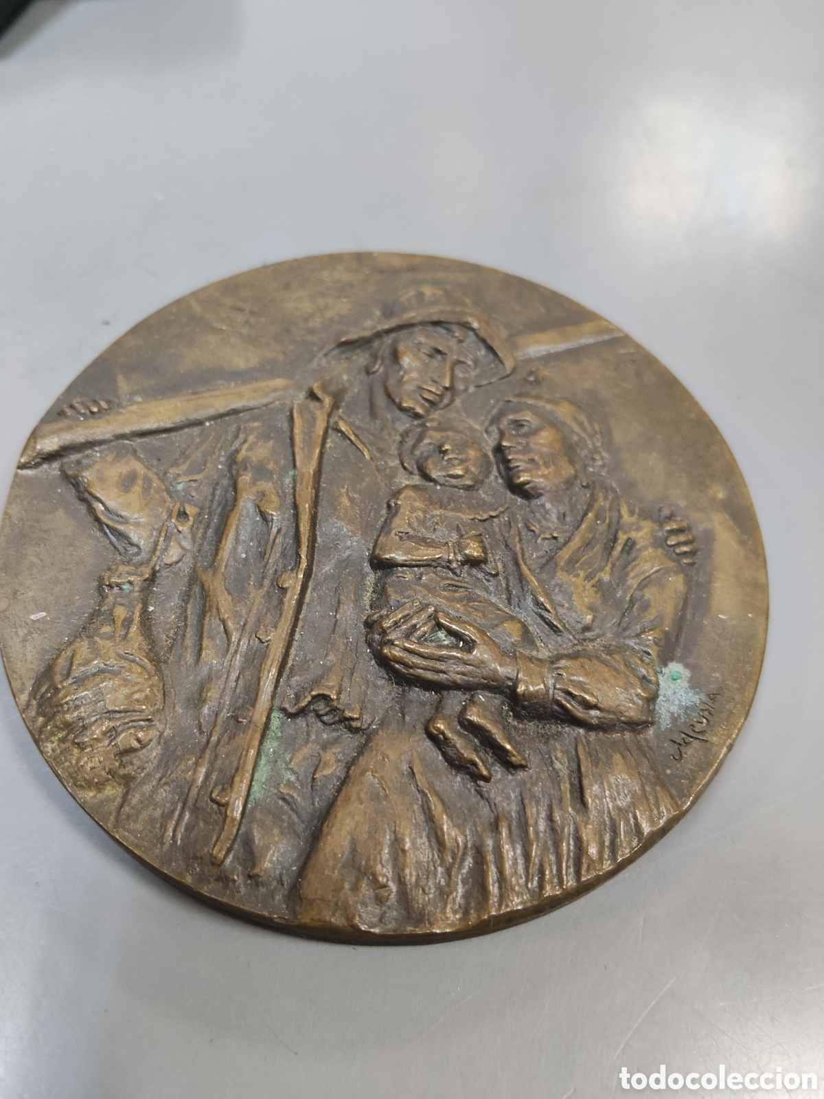 Antig&uuml;edades: Magn&iacute;fica medalla de bronce de Galicia - Foto 1