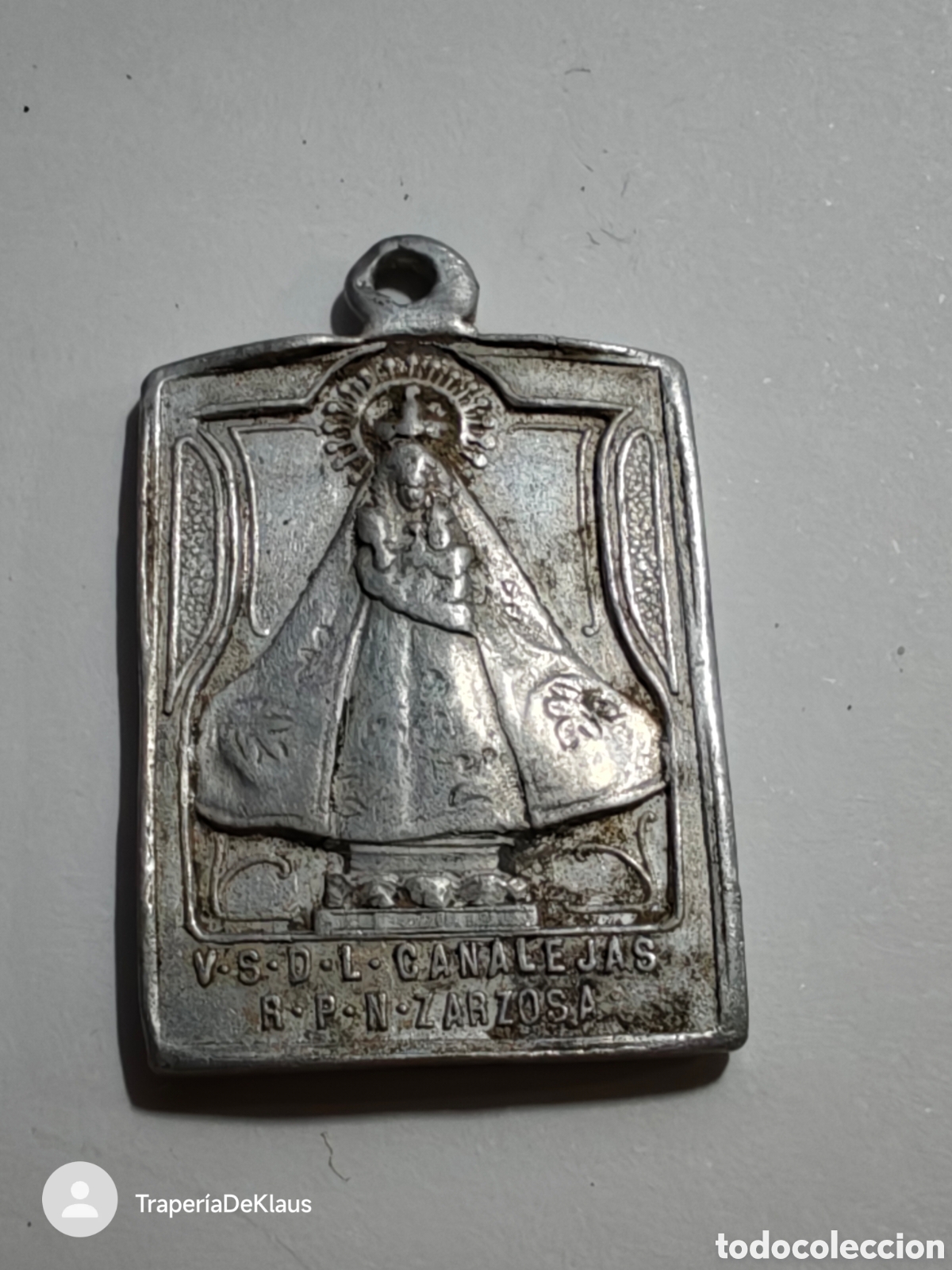 Antig&uuml;edades: Medalla de la Virgen de Canalejas de Zarzosa - car122