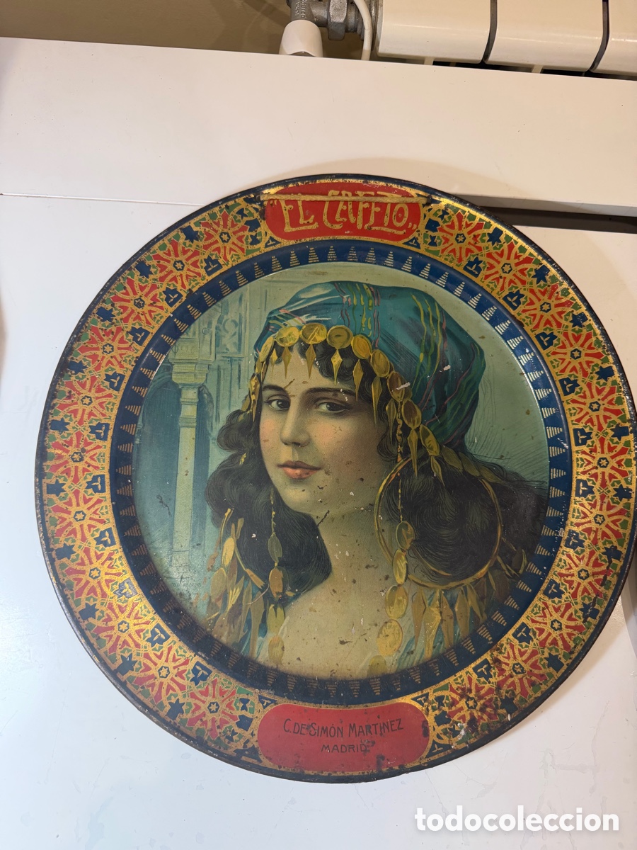 Antig&uuml;edades: Pareja bandejas antiguas El Cafeto 38 cm