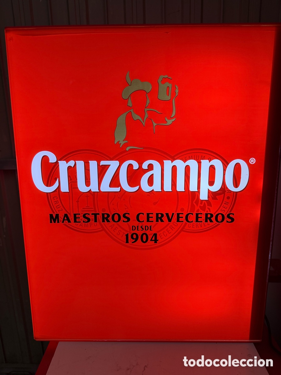 Antig&uuml;edades: R&oacute;tulo Luminoso LED Cruzcampo - Foto 1