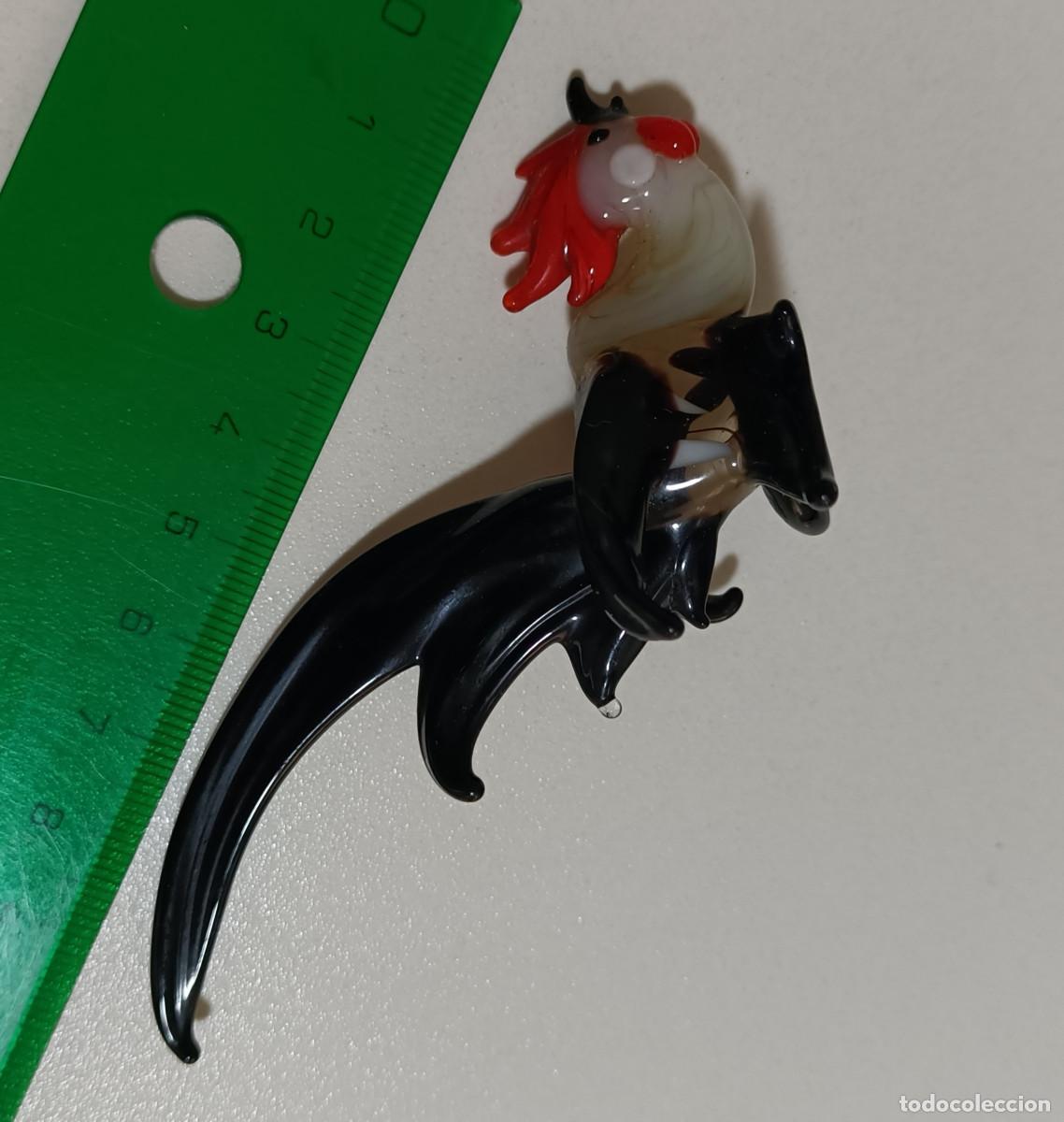 Antig&uuml;edades: callo ave de cristal soplado a mano figura decorativa animal