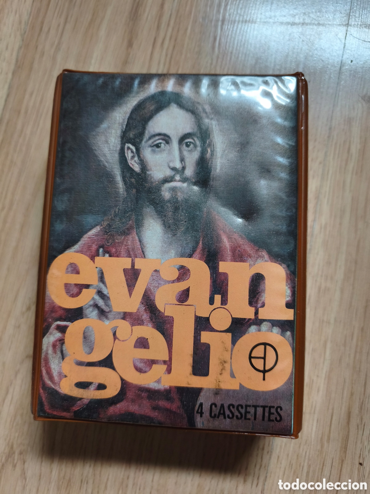 Antig&uuml;edades: Antiguo Estuche Vintage &rdquo;Evangelio&rdquo; &ndash; 4 Cassettes (Ediciones Paulinas, 1976)