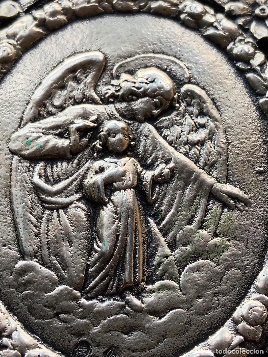 Antig&uuml;edades: MEDALLA DE CUNA ANTIGUA - PLATA - Foto 2