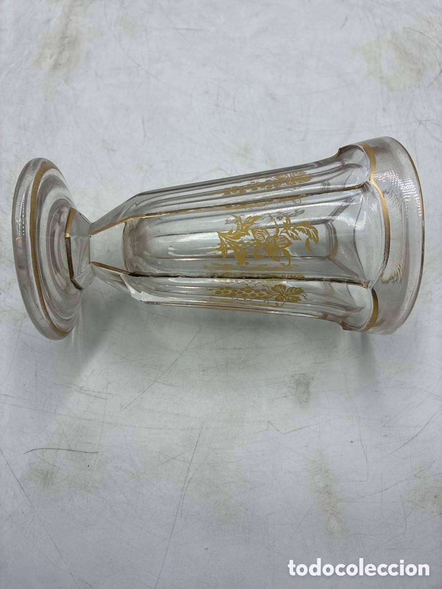 Antig&uuml;edades: Copa o Jarr&oacute;n de Cristal decorado. - Foto 5