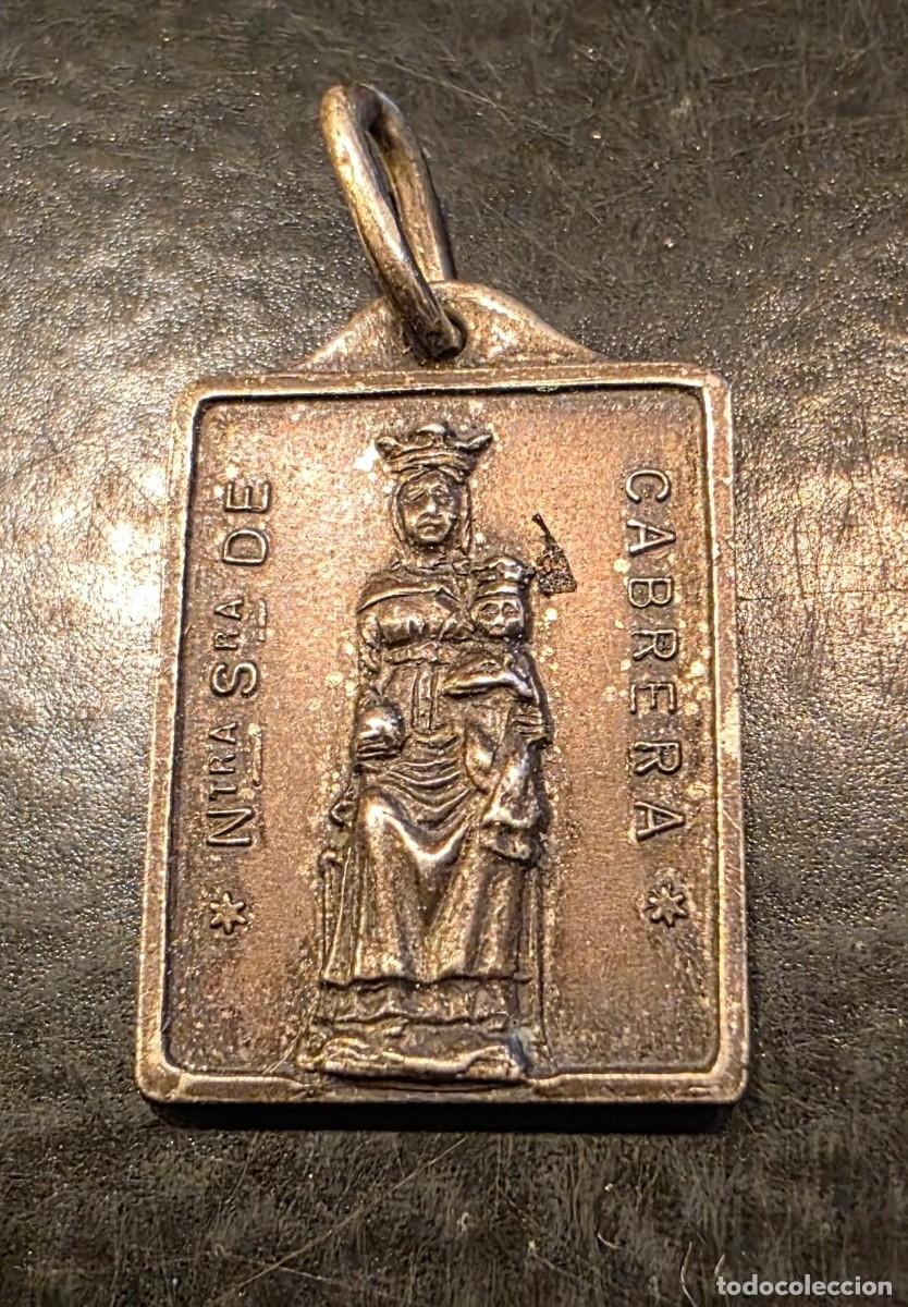 Antig&uuml;edades: Medalla Religiosa Nuestra Se&ntilde;ora de Cabrera y Sagrado Coraz&oacute;n de Jes&uacute;s &ndash; Doble Cara &ndash; 2 cm