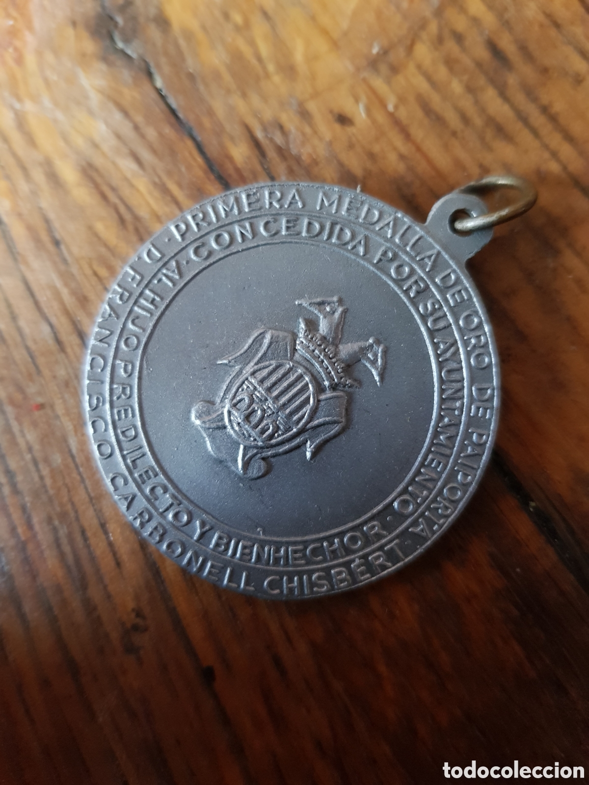 Antig&uuml;edades: ANTIGUA MEDALLA DE FRANCISCO CARBONELL CHISBERT - Foto 2