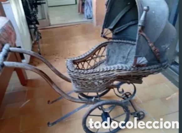 Antig&uuml;edades: Cochecito de mu&ntilde;ecas 1900 1920 - Foto 2