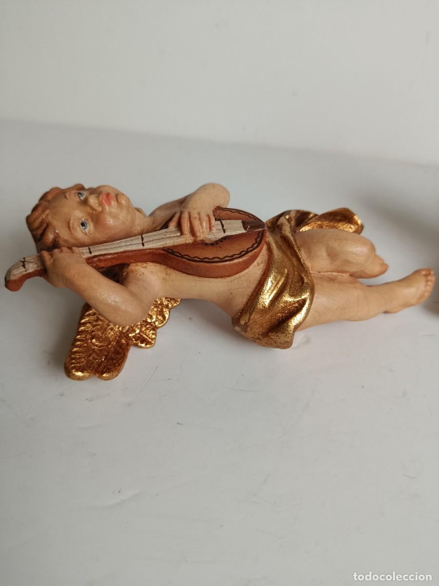 Antig&uuml;edades: DOS FIGURAS DE ANGELES QUERUBINES ANTIGUOS - Foto 8