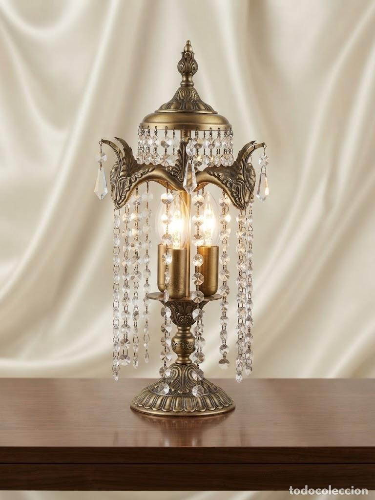 Antig&uuml;edades: L&aacute;mpara Cristal de Strass - Foto 1