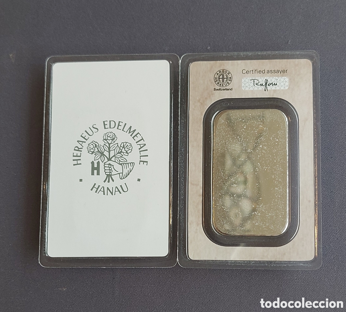 Antig&uuml;edades: Dos lingotes de 100 gr de Plata 999 - Foto 2