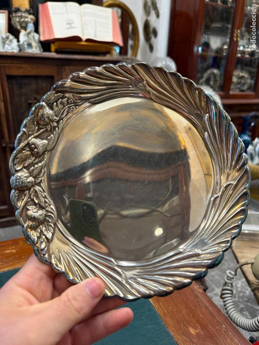 Antig&uuml;edades: PLATO DE PLATA CONTRASTADA - MEDIDA 21 CM - PESO 203 GRAMOS