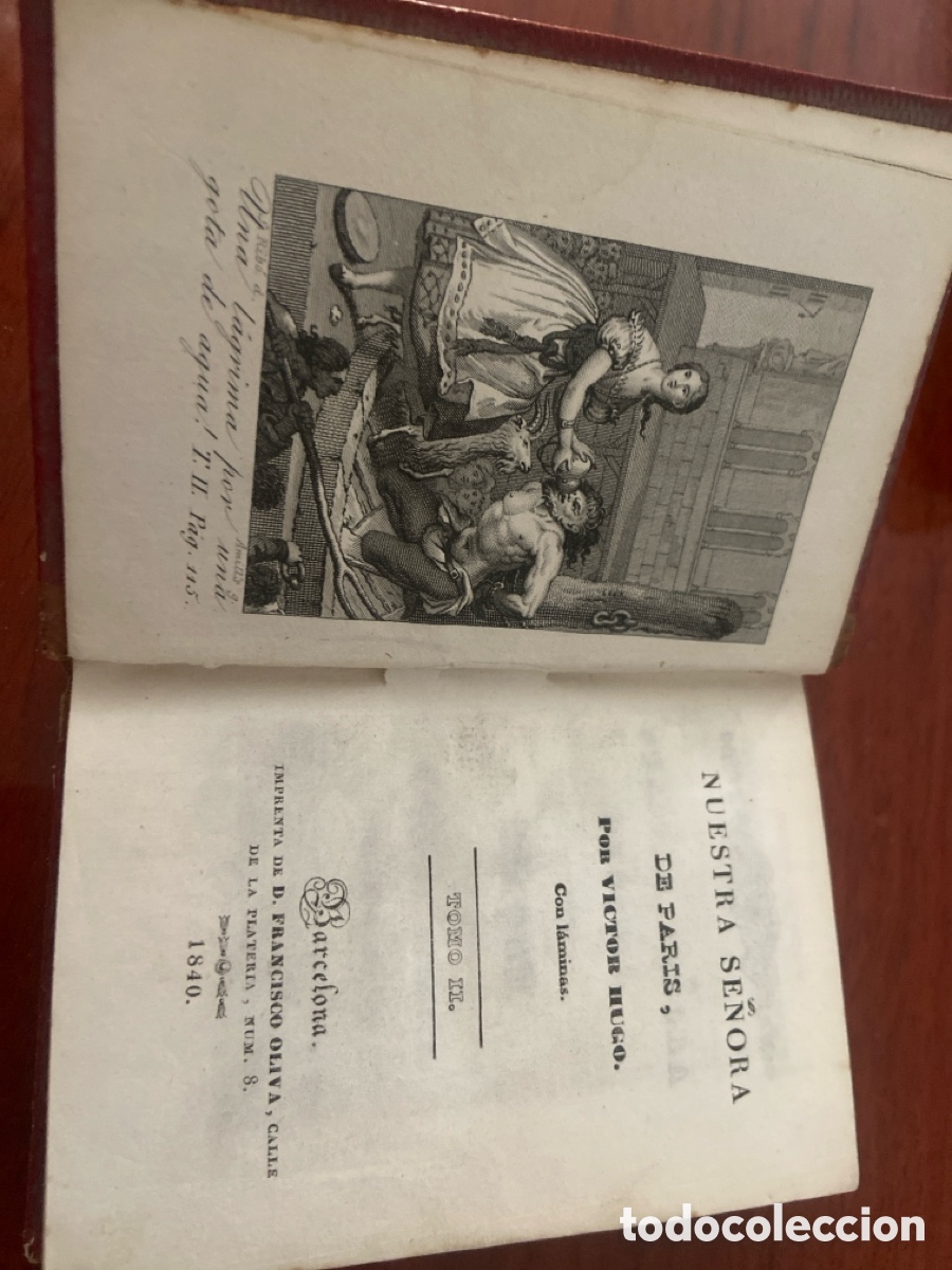 Antig&uuml;edades: Victor Hugo: nuestra se&ntilde;ora de par&iacute;s 2 a&ntilde;o 1840