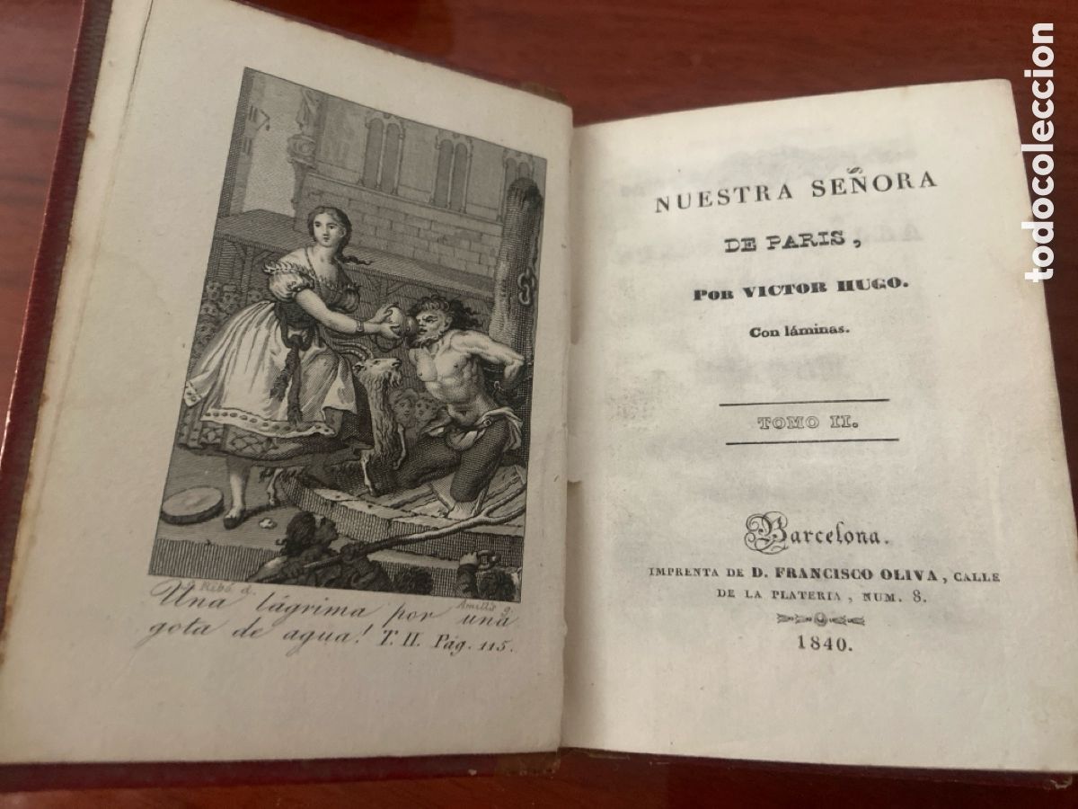 Antig&uuml;edades: Victor Hugo: nuestra se&ntilde;ora de par&iacute;s 2 a&ntilde;o 1840