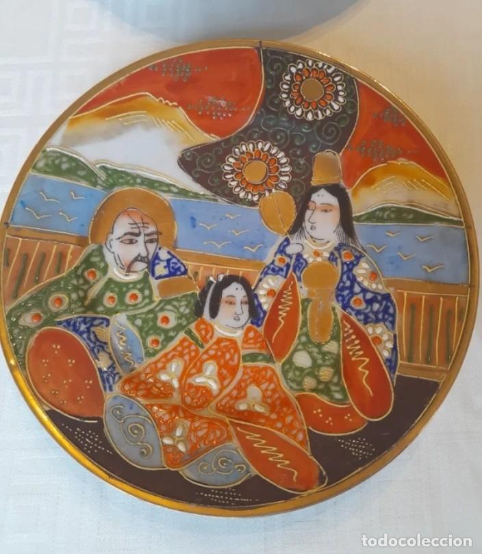 Antig&uuml;edades: Conjunto de 9 platos Satsuma - Foto 1