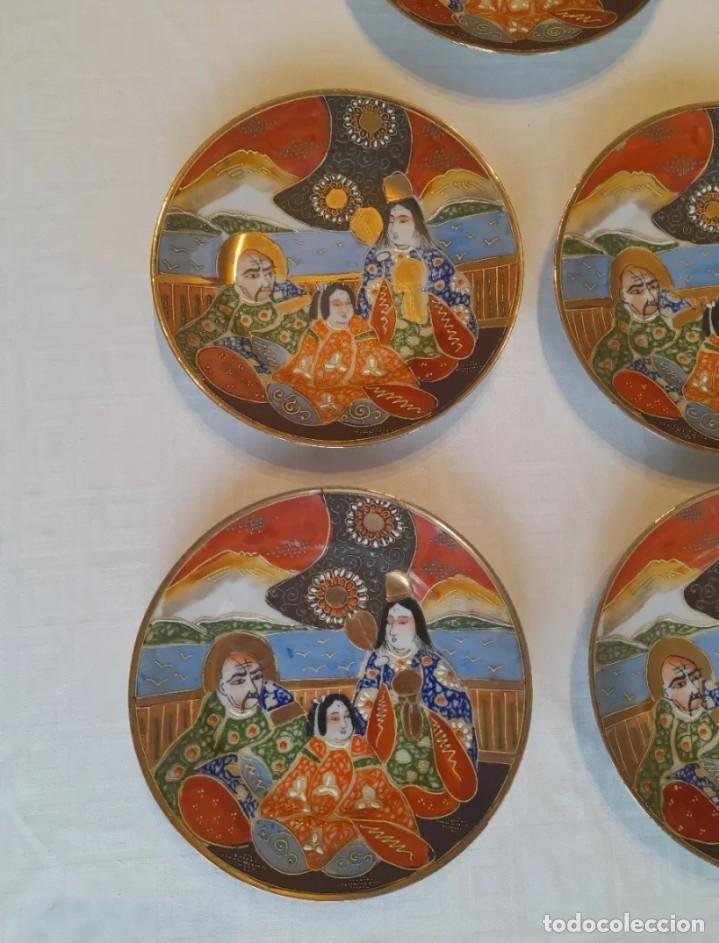 Antig&uuml;edades: Conjunto de 9 platos Satsuma - Foto 4