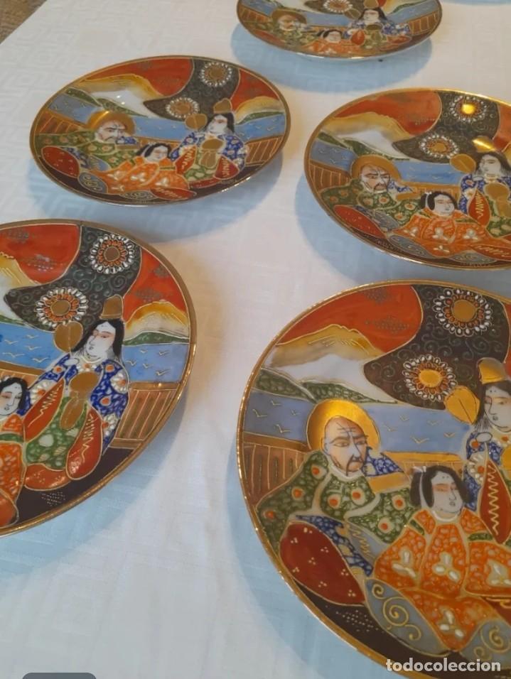 Antig&uuml;edades: Conjunto de 9 platos Satsuma - Foto 5