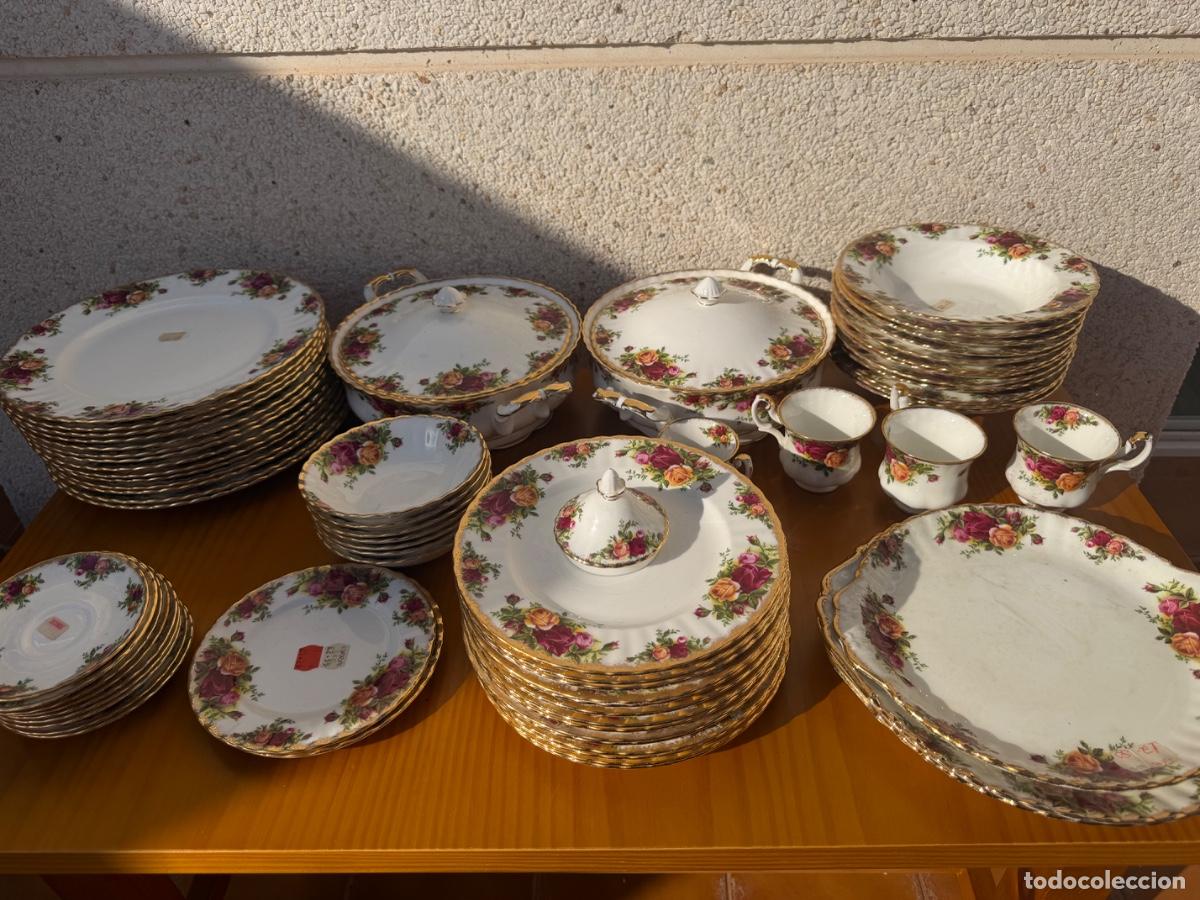 Antig&uuml;edades: Juego de vajilla de porcelana a&ntilde;os 60