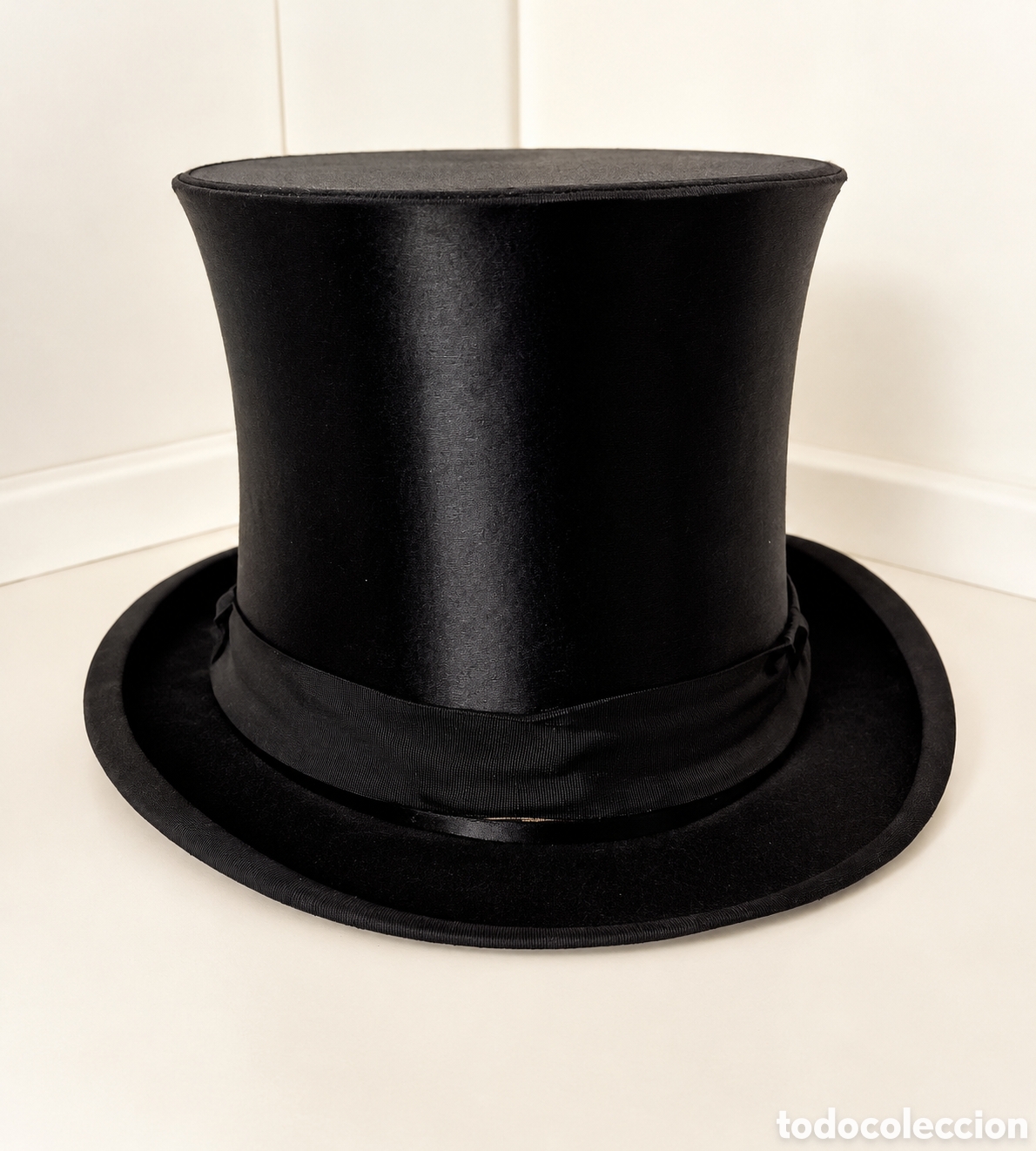 Antig&uuml;edades: RAR&Iacute;SIMA CHISTERA ANTIGUA PLEGABLE DE &Oacute;PERA TALLA 61 CM XXL SOMBRERO DE COPA