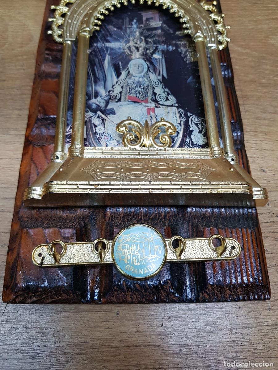 Antig&uuml;edades: CUELGA LLAVES-VIRGEN DE LAS ANGUSTIAS-GRANADA - Foto 3