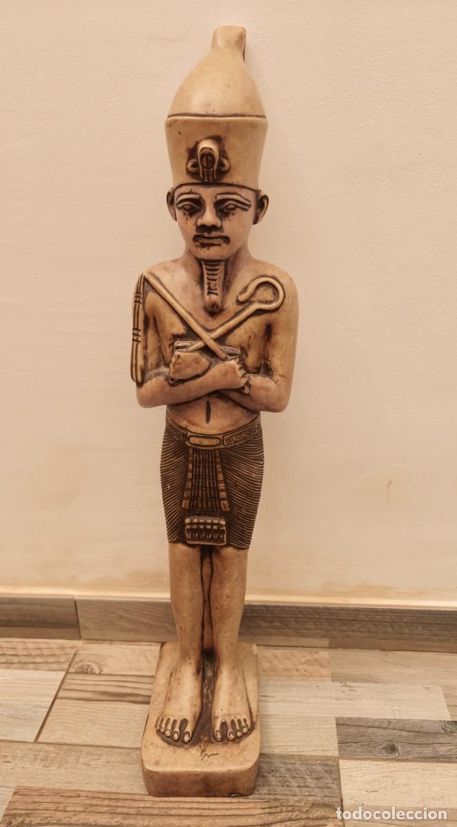 Antig&uuml;edades: Gran Figura Fara&oacute;n Egipcio 70cm (Maciza - 10 kg)