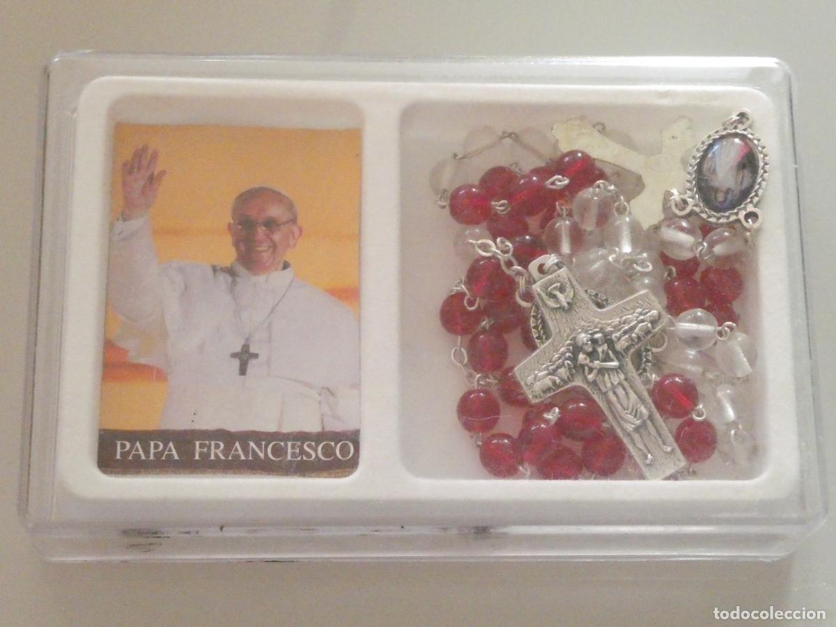 Oggetti Antichi: ROSARIO SANTO PADRE PAPA FRANCISCO I ITALIA. 110 GR