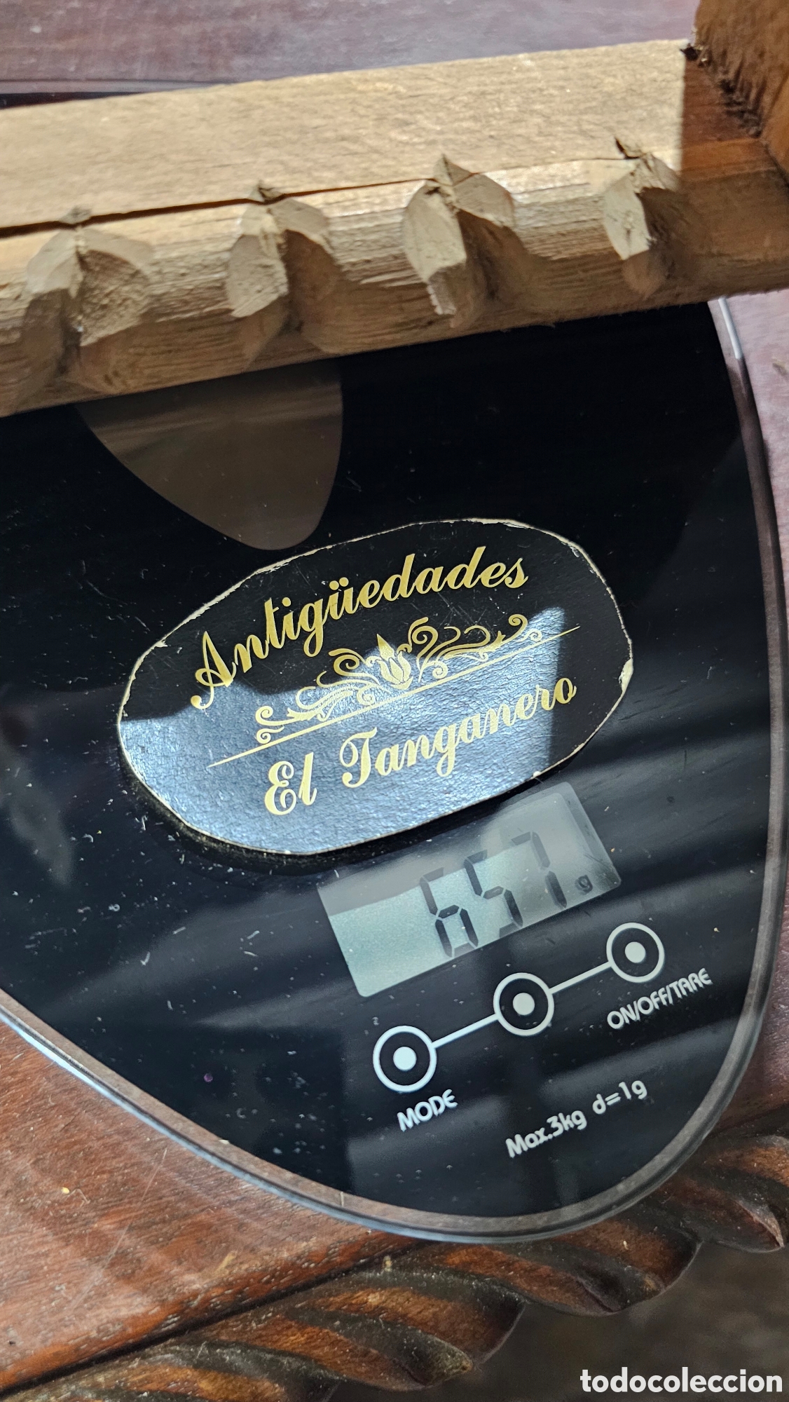 Antig&uuml;edades: Antiguo marco de madera tallada - Foto 9