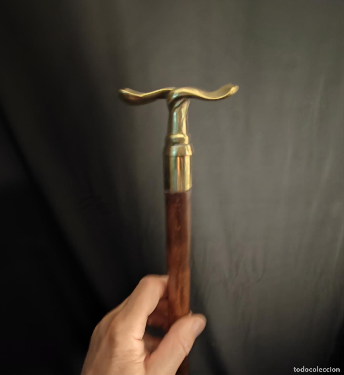 Antig&uuml;edades: INTERESANTE BASTON MODERNISTA EN BRONCE - Foto 7