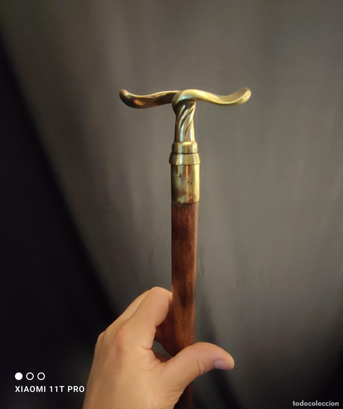 Antig&uuml;edades: INTERESANTE BASTON MODERNISTA EN BRONCE - Foto 1