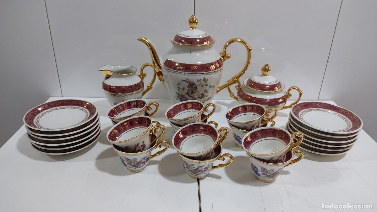 Antig&uuml;edades: 1250 DELICADO JUEGO DE CAFE, ANTIGUO, PORCELANA, 12 SERVICIOS, 1&ordf; MITAD SIGLO XX