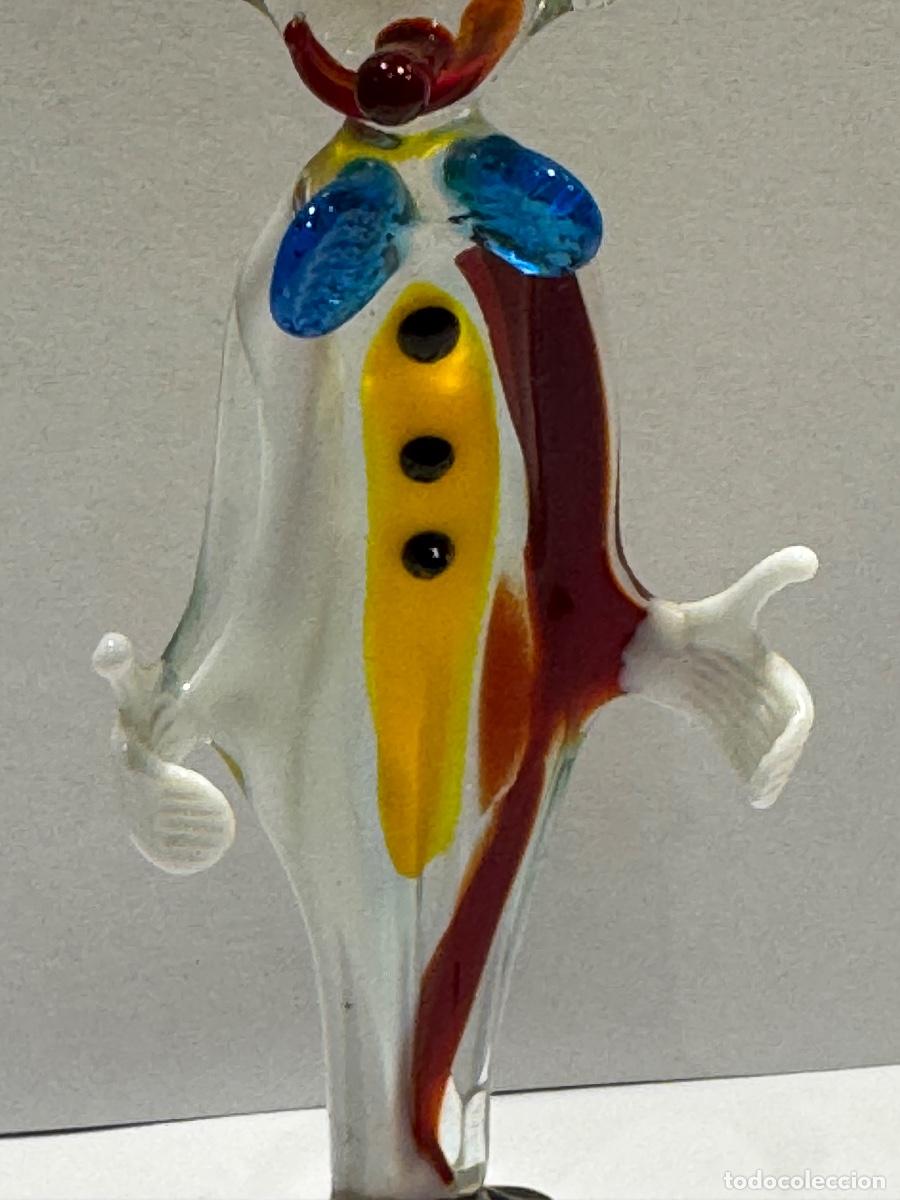 Antig&uuml;edades: PAYASO DE CRISTAL DE MURANO (G) - Foto 3
