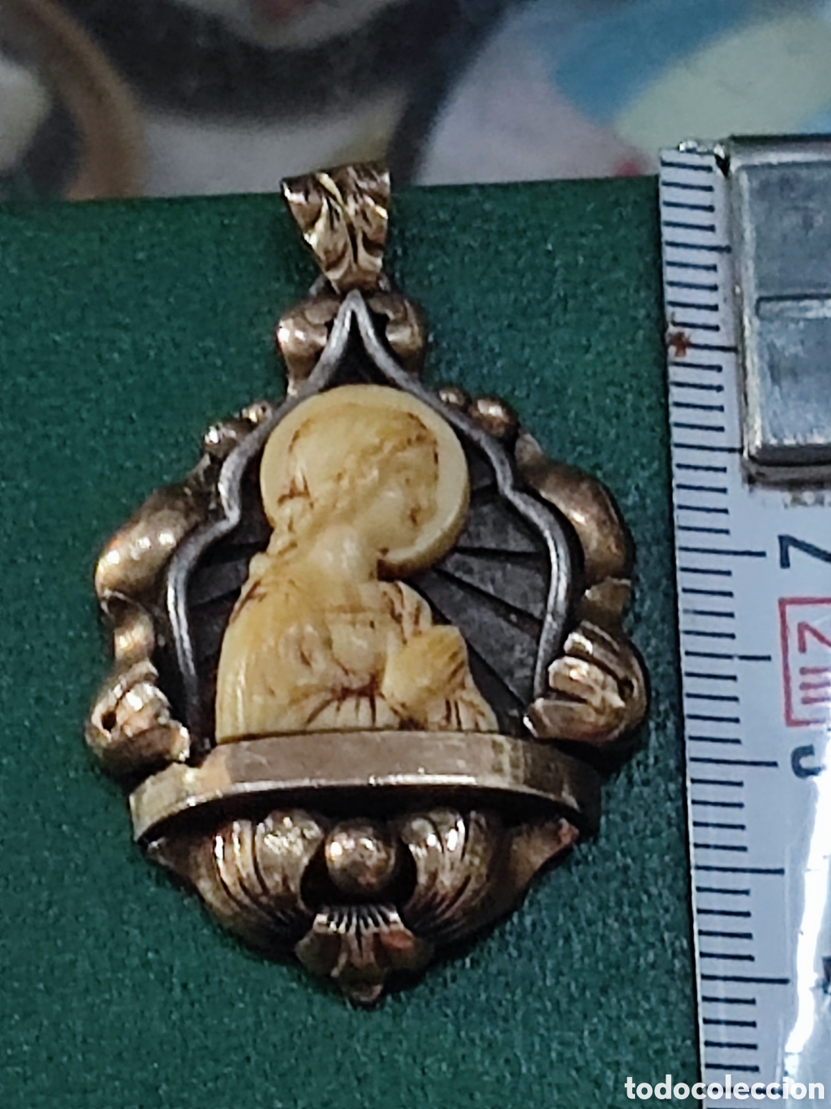 Antig&uuml;edades: Medalla Devocional Virgen Antigua - Foto 2