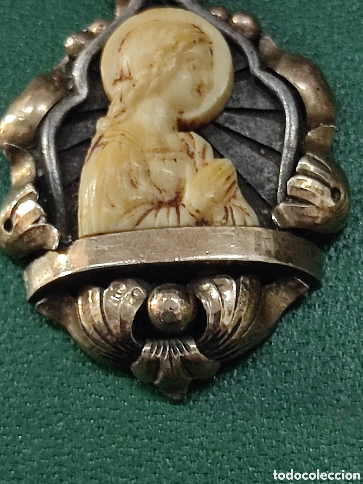 Antig&uuml;edades: Medalla Devocional Virgen Antigua - Foto 3