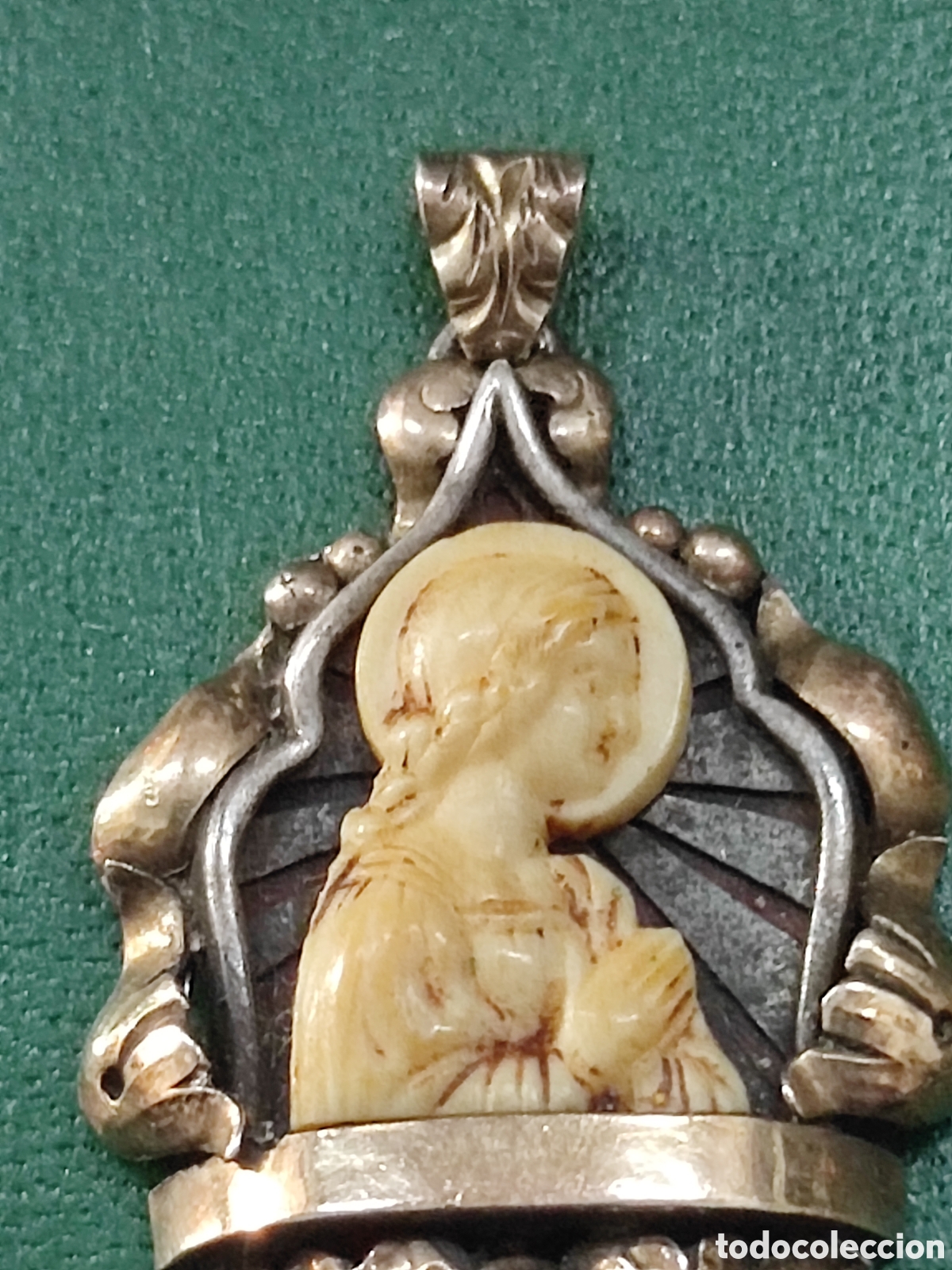 Antig&uuml;edades: Medalla Devocional Virgen Antigua - Foto 4
