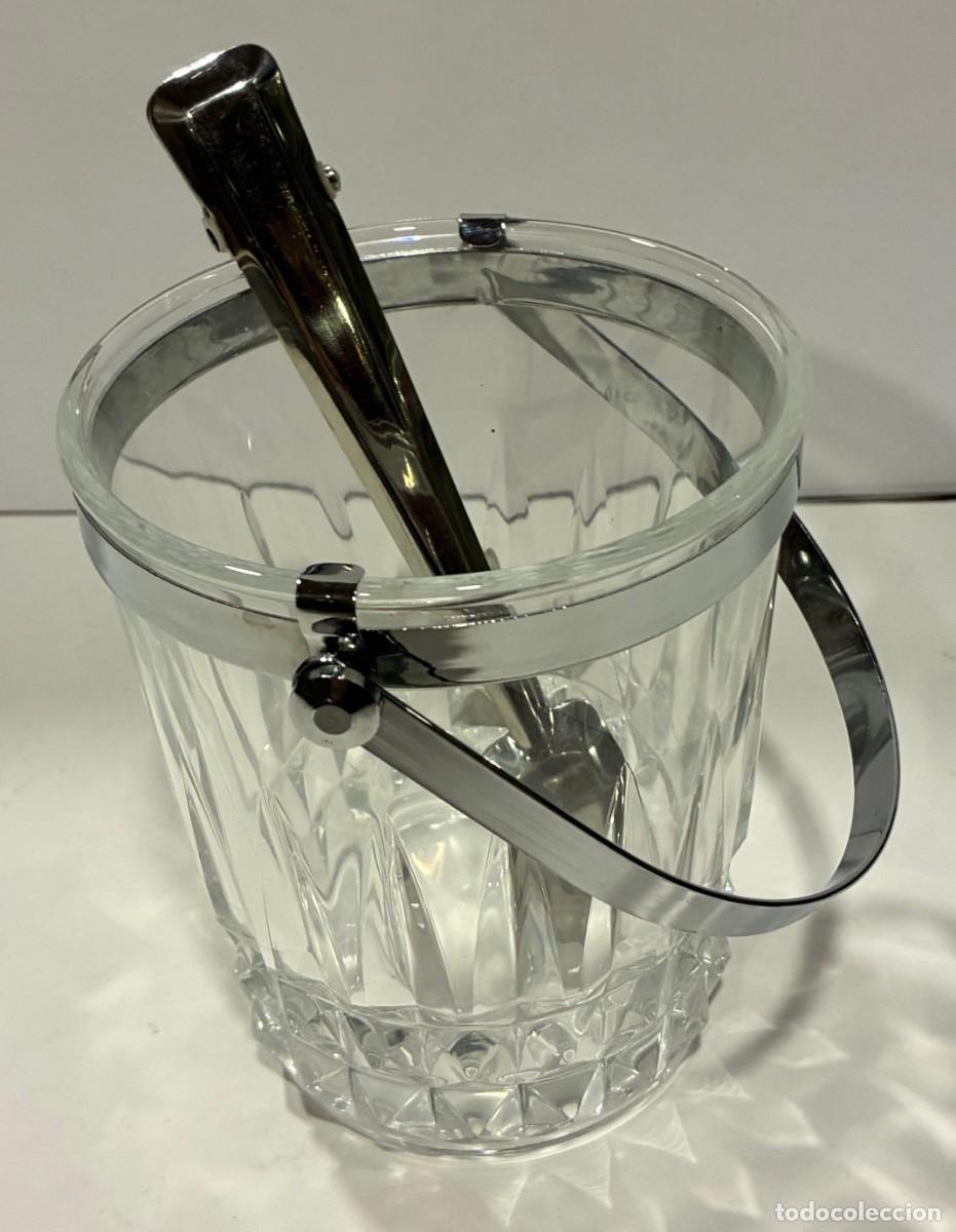Antig&uuml;edades: CUBITERA DE CRISTAL CON ASA Y CON PINZA - Foto 1