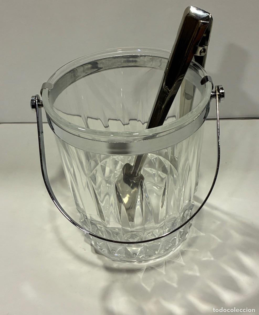 Antig&uuml;edades: CUBITERA DE CRISTAL CON ASA Y CON PINZA - Foto 2