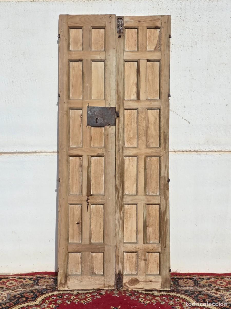 Antig&uuml;edades: Puerta doble antigua de interior - Foto 4