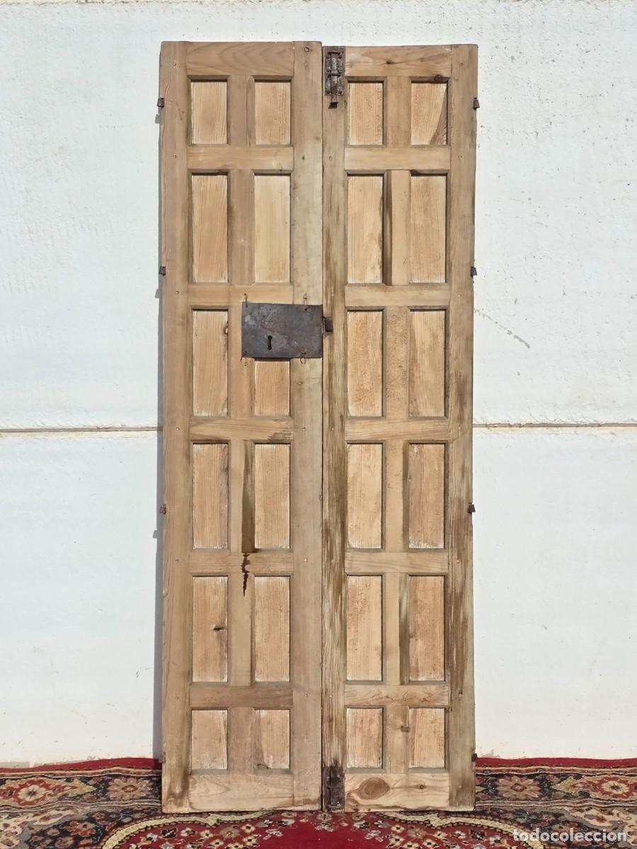 Antig&uuml;edades: Puerta doble antigua de interior - Foto 5