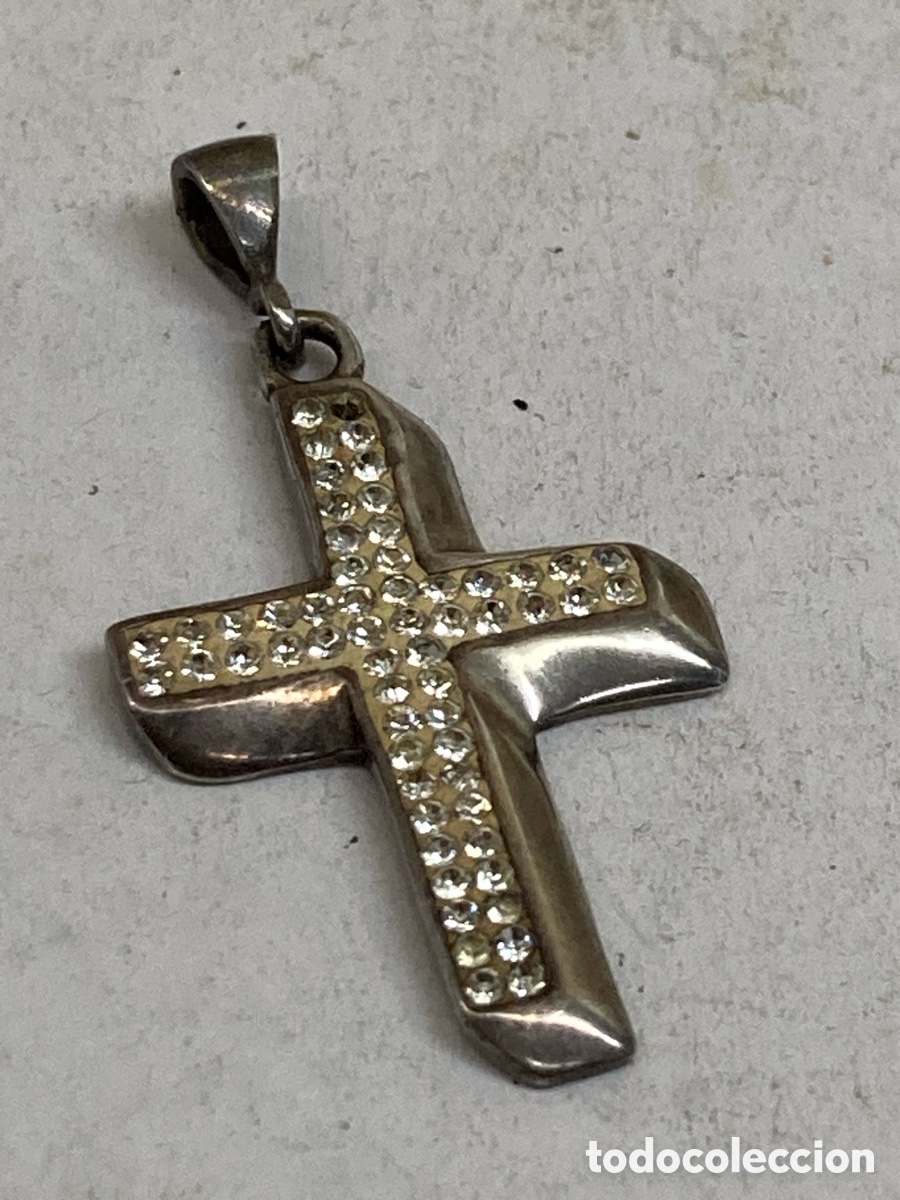 Antig&uuml;edades: Cruz de plata religiosa C673