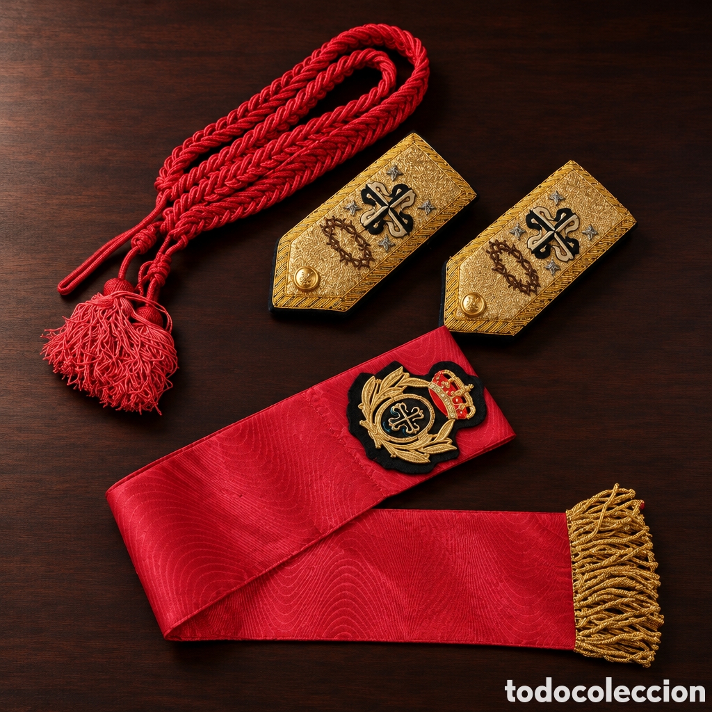 Antig&uuml;edades: CONJUNTO PARA UNIFORME DE GALA PROCESIONAL - Foto 1
