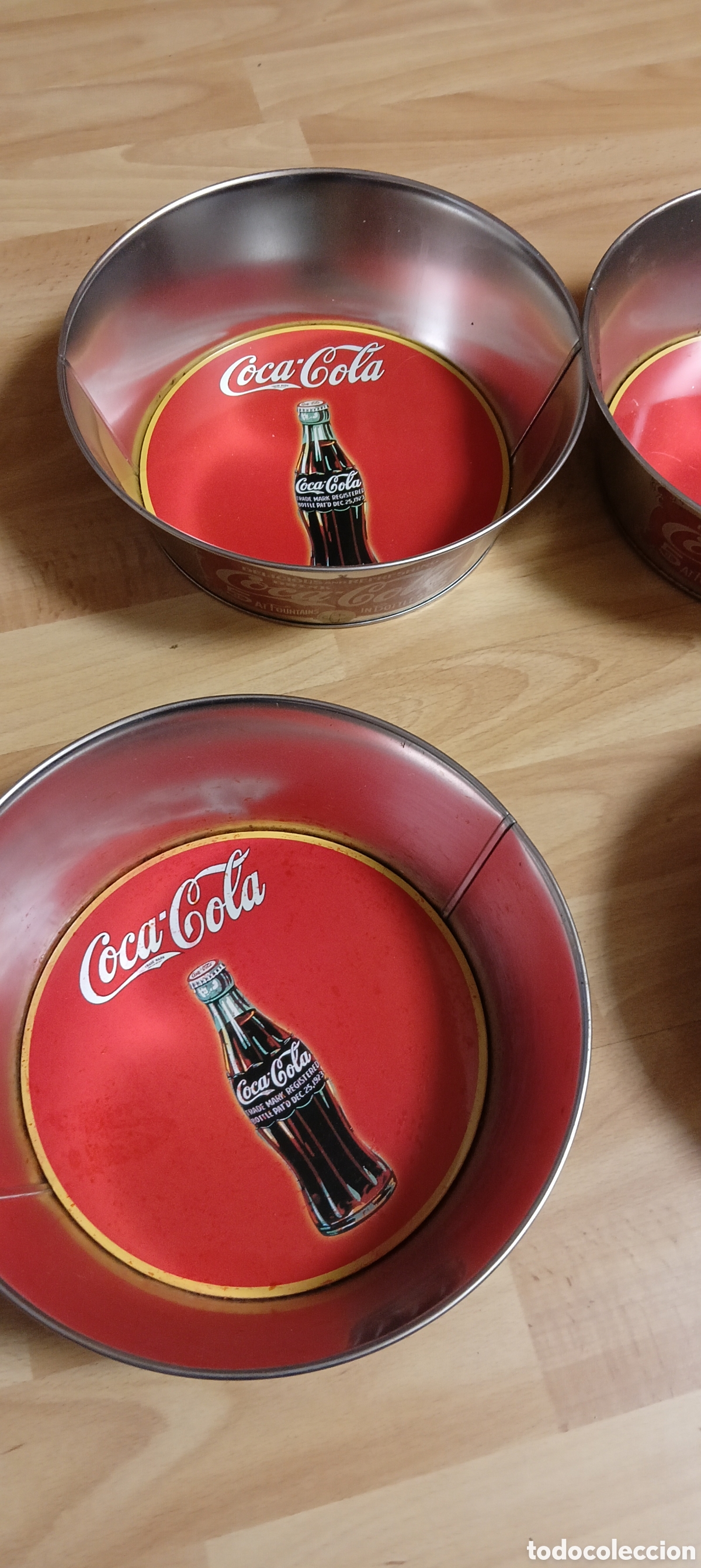 Antig&uuml;edades: Lote de 4 cuencos de Cocacola - Foto 3