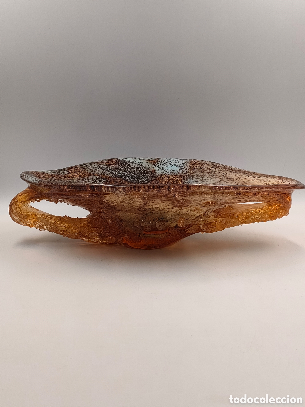 Antig&uuml;edades: Centro de mesa cristal de Murano texturizado