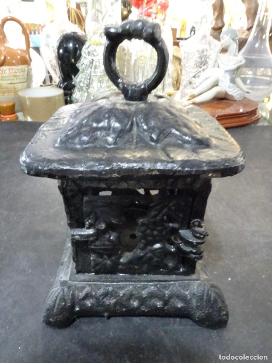 Antig&uuml;edades: ANTIGUO INCIENSARIO O FAROL JAPONES EN HIERRO FUNDIDO TECXX 530