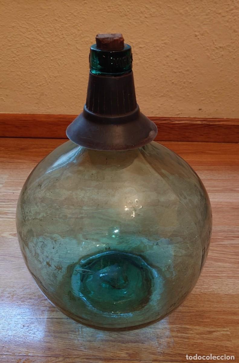 Antig&uuml;edades: Garrafa Cristal Damajuana Viresa 16L