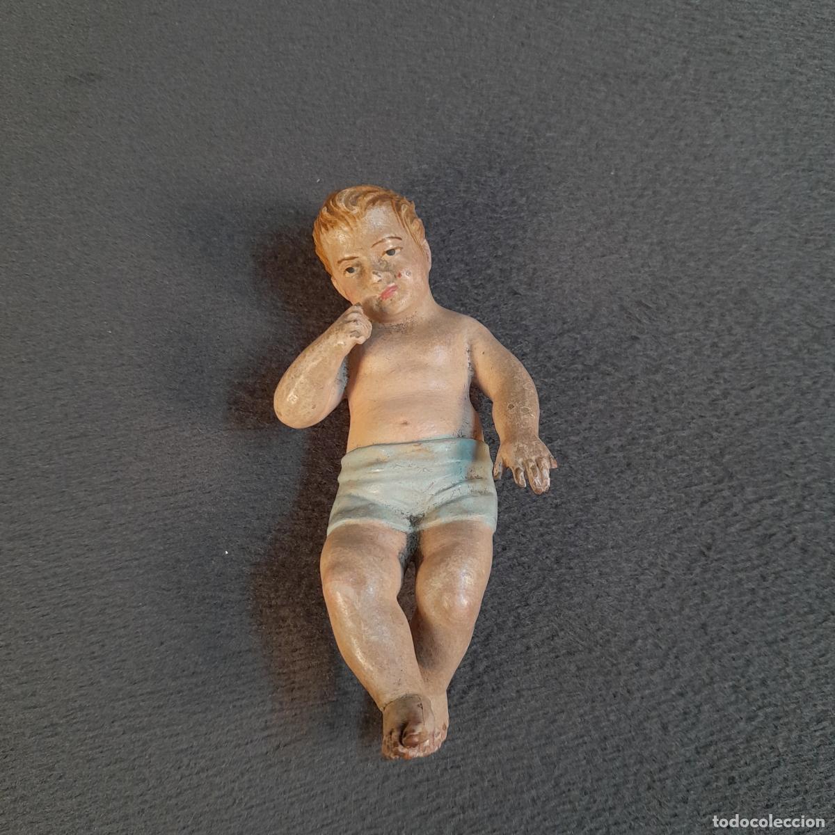 Antiguidades: FIGURA DEL NI&Ntilde;O JES&Uacute;S EN CER&Aacute;MICA POLICROMADA. PRINCIPIOS DEL SIGLO XX