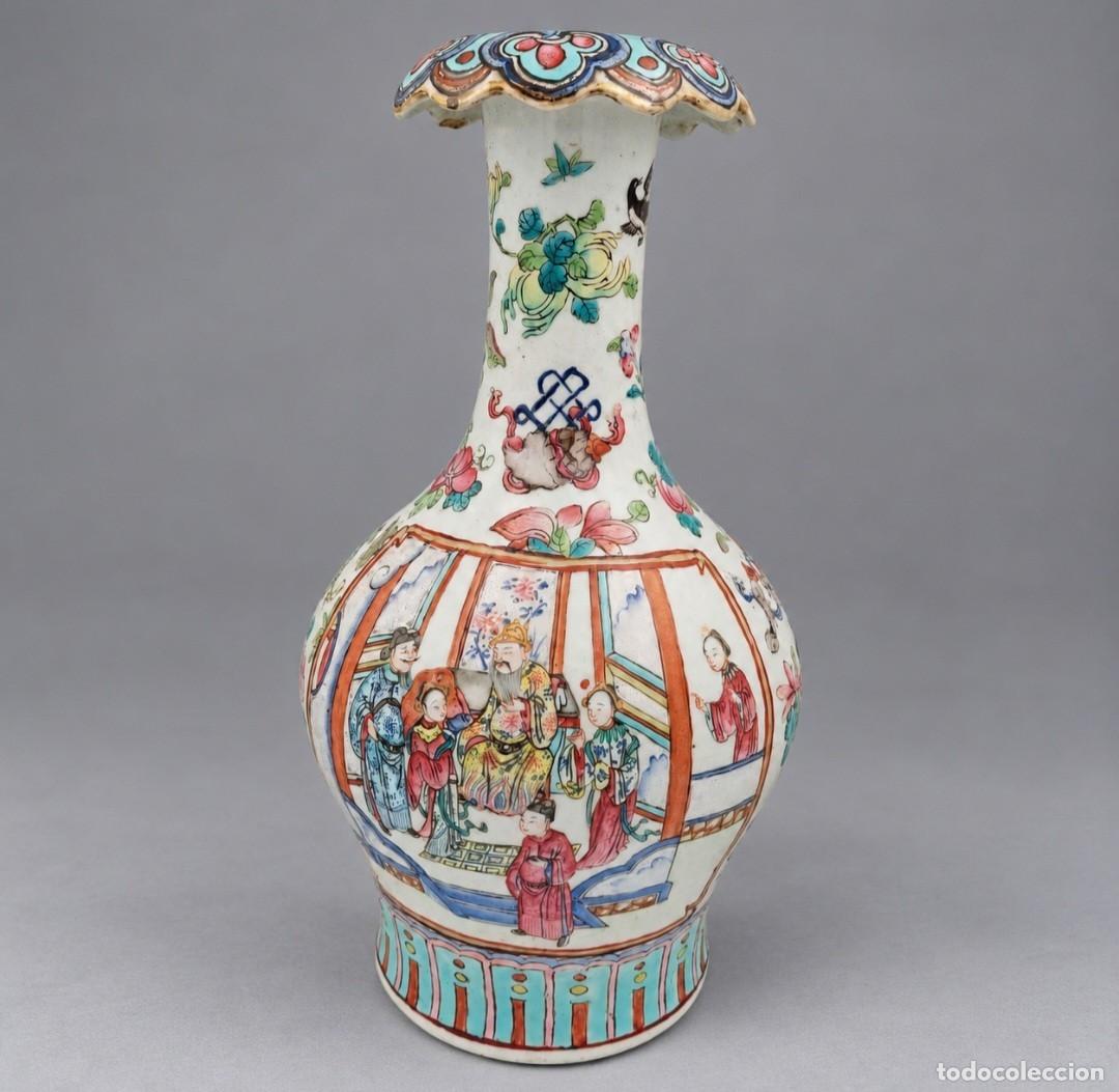 Antig&uuml;edades: Jarron de porcelana china XIX Tongzhi
